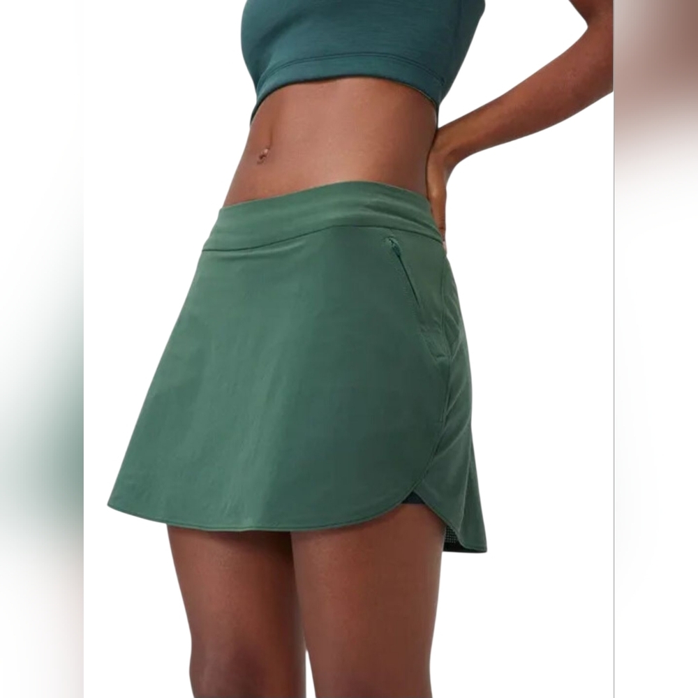 Outdoor Voices Green Mini Skirt